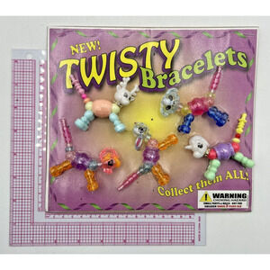 Vintage Vending Display Board Twisty Bracelets 0178